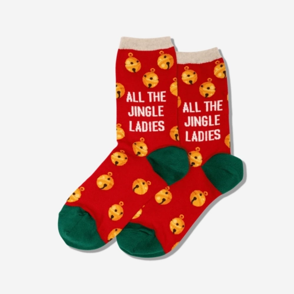 🔔 HOST PICK 🔔 NWT 🏷 Hot Sox | All The Jingle Ladies Crew Socks 🧦